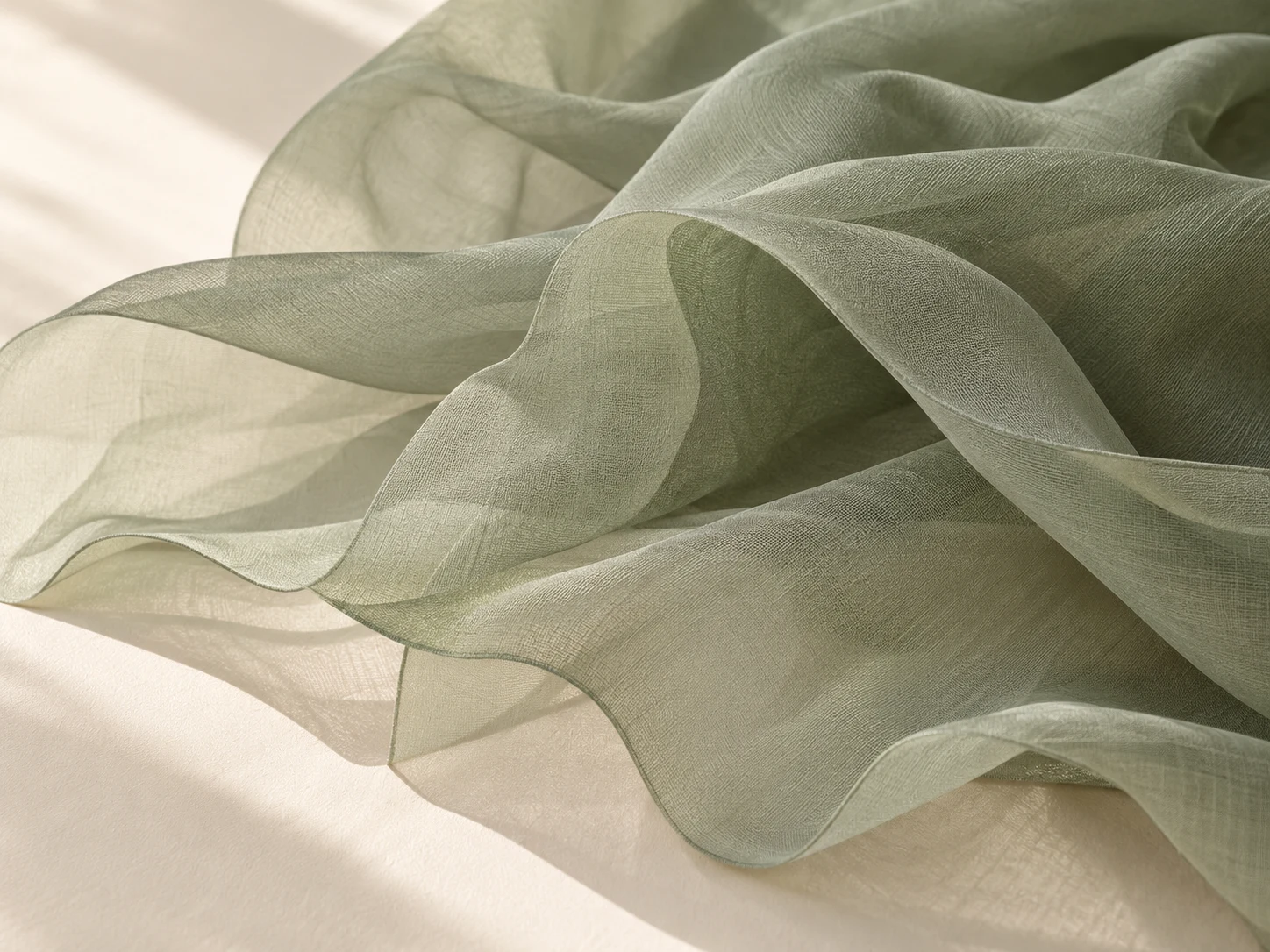 Chiffon / Georgette fabric arranged for material selection