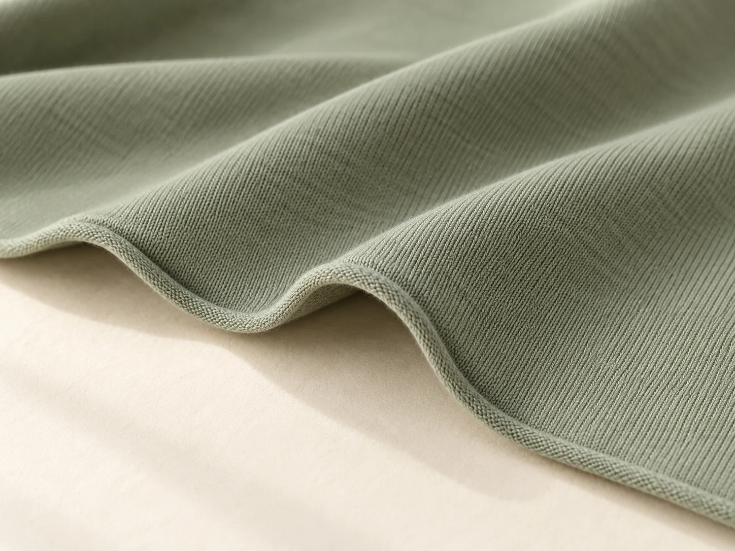 Stretch Cotton Jersey fabric arranged for material selection