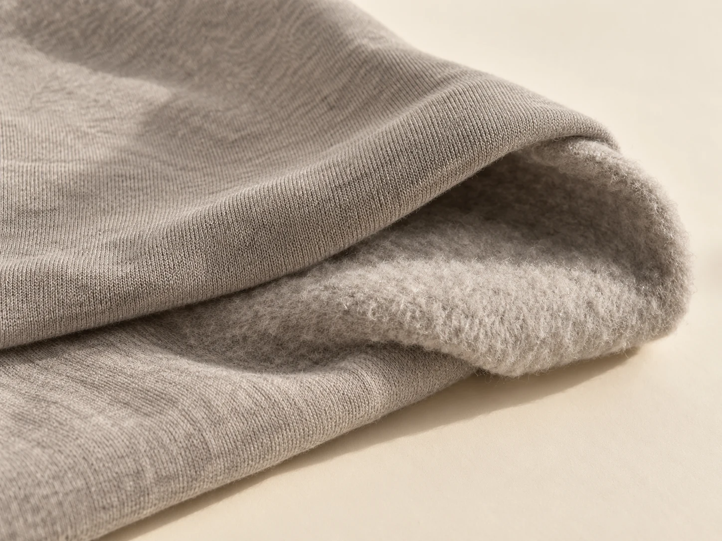Sweatshirt Fleece fabric arranged for material selection
