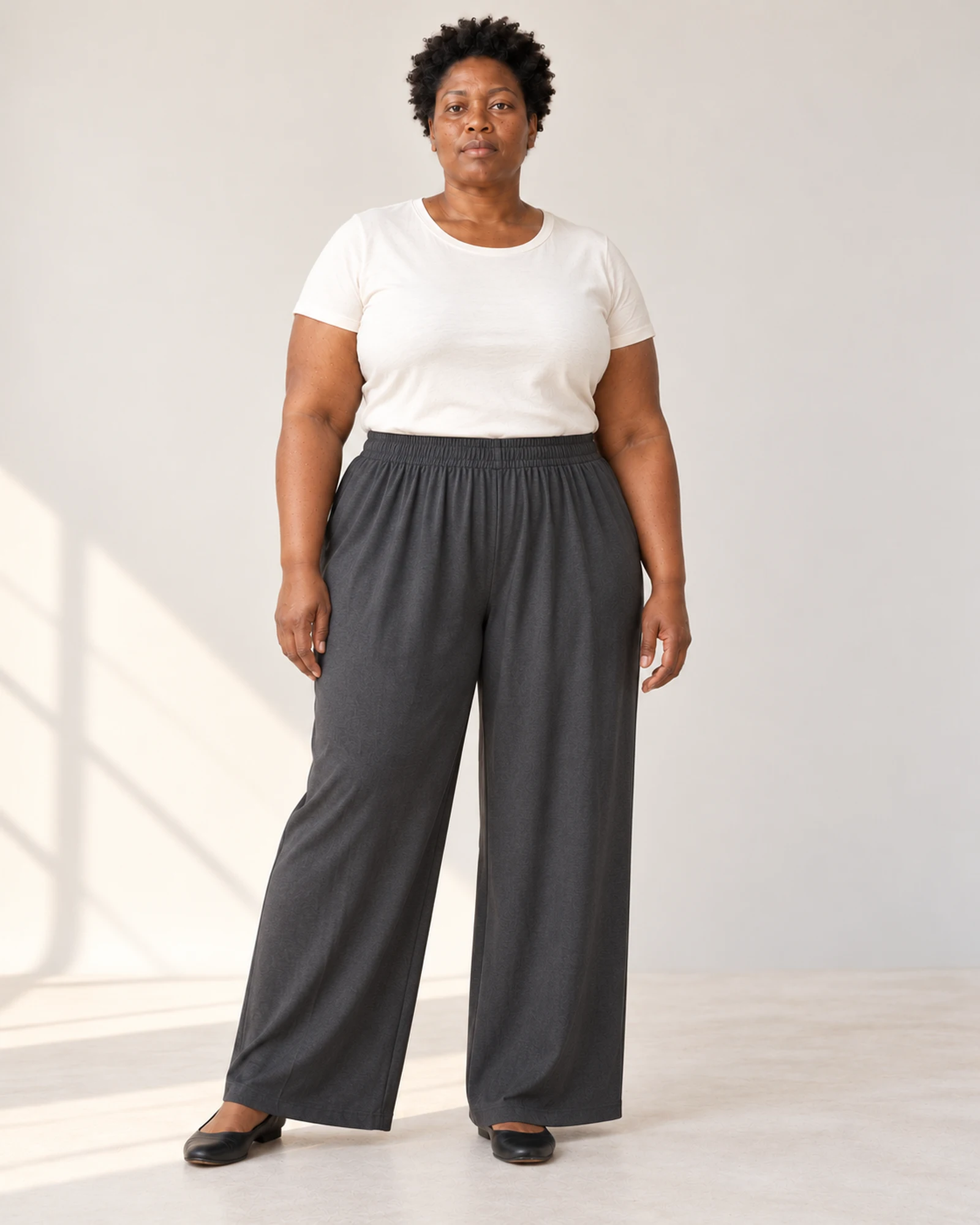 Pull-On Wide-Leg Trousers, styling view, SKU 1043813279860