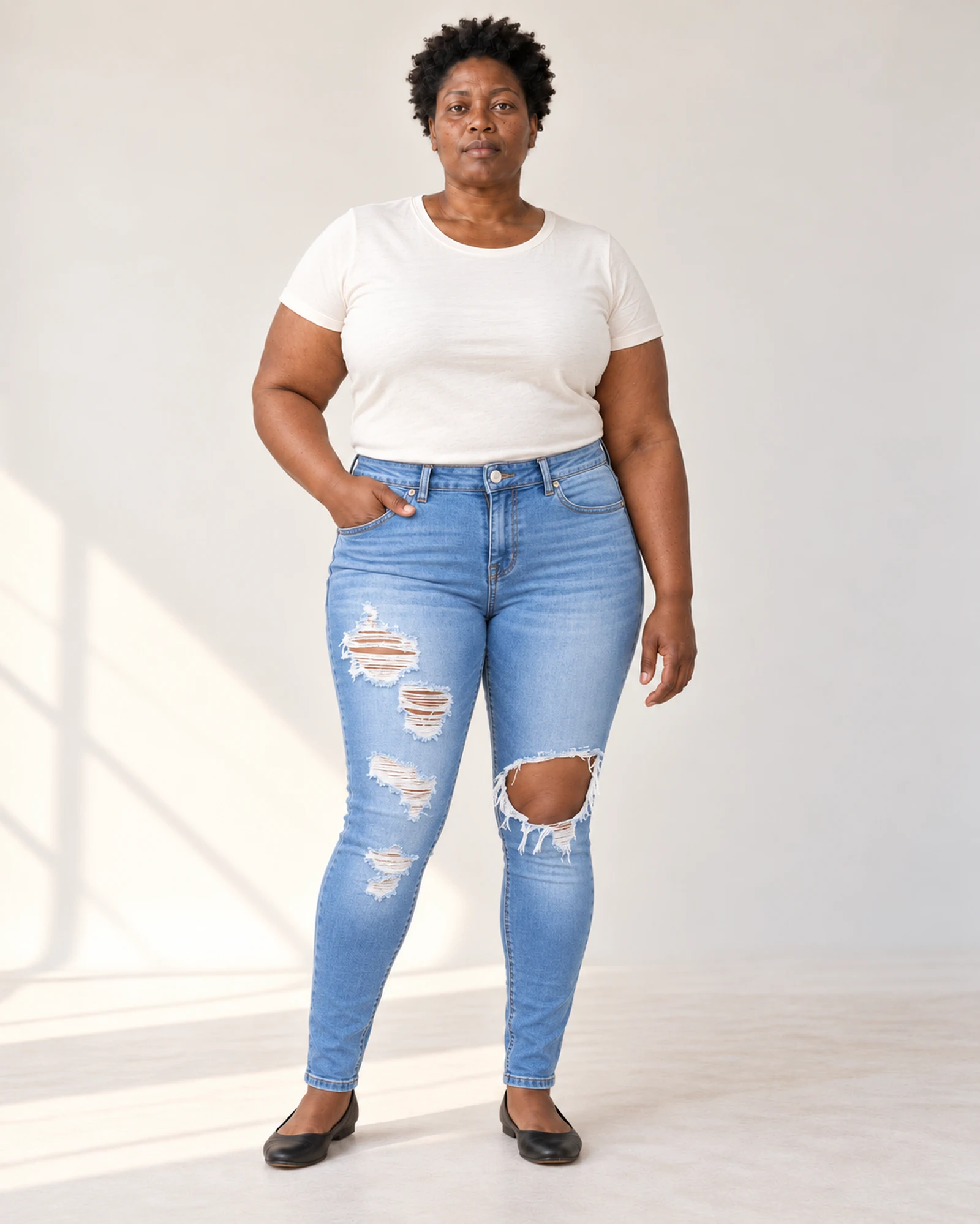 Ripped Slim Jeans, styling view, SKU 251