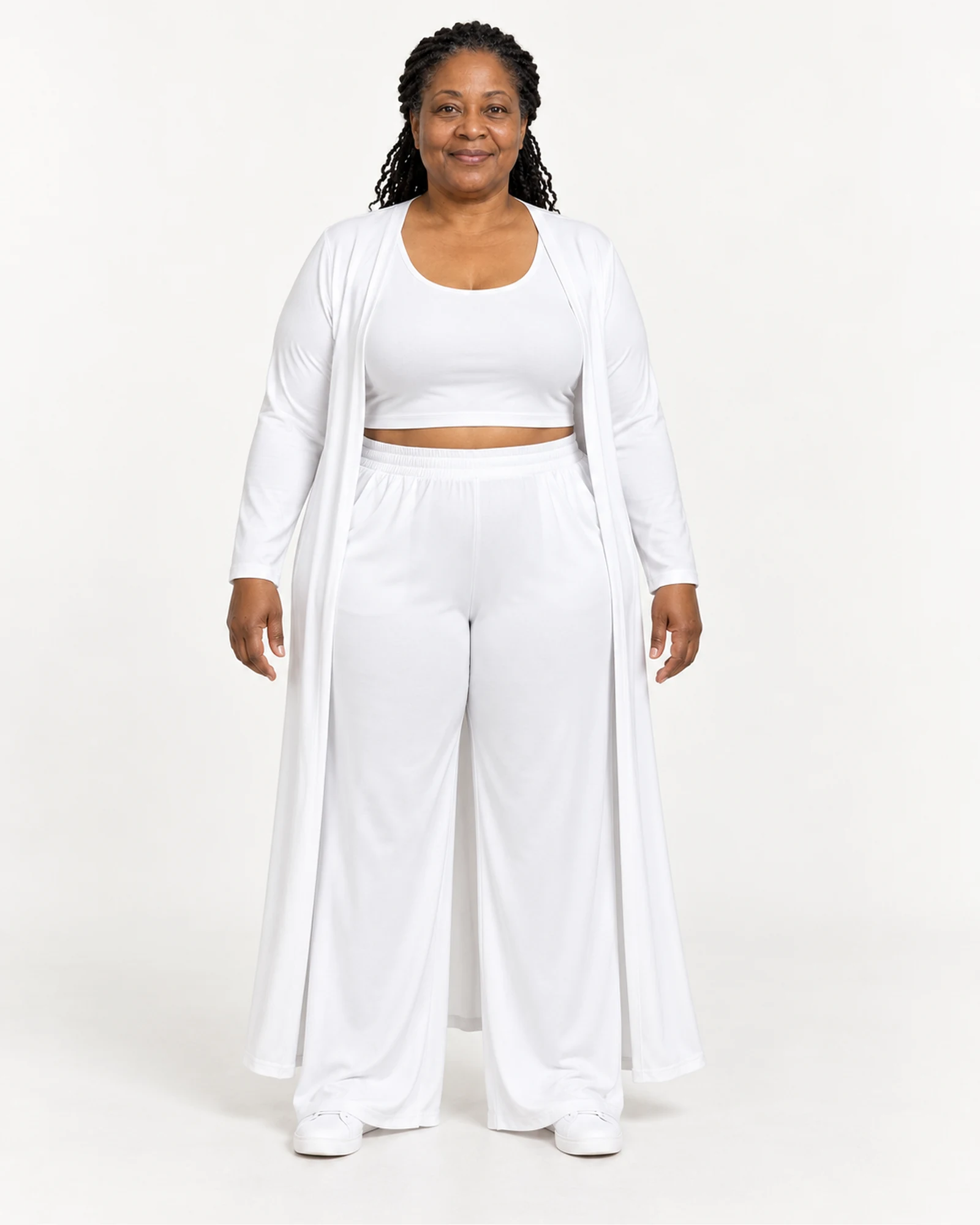 Longline Layer & Wide-Leg Set, styling view, SKU 650398432193