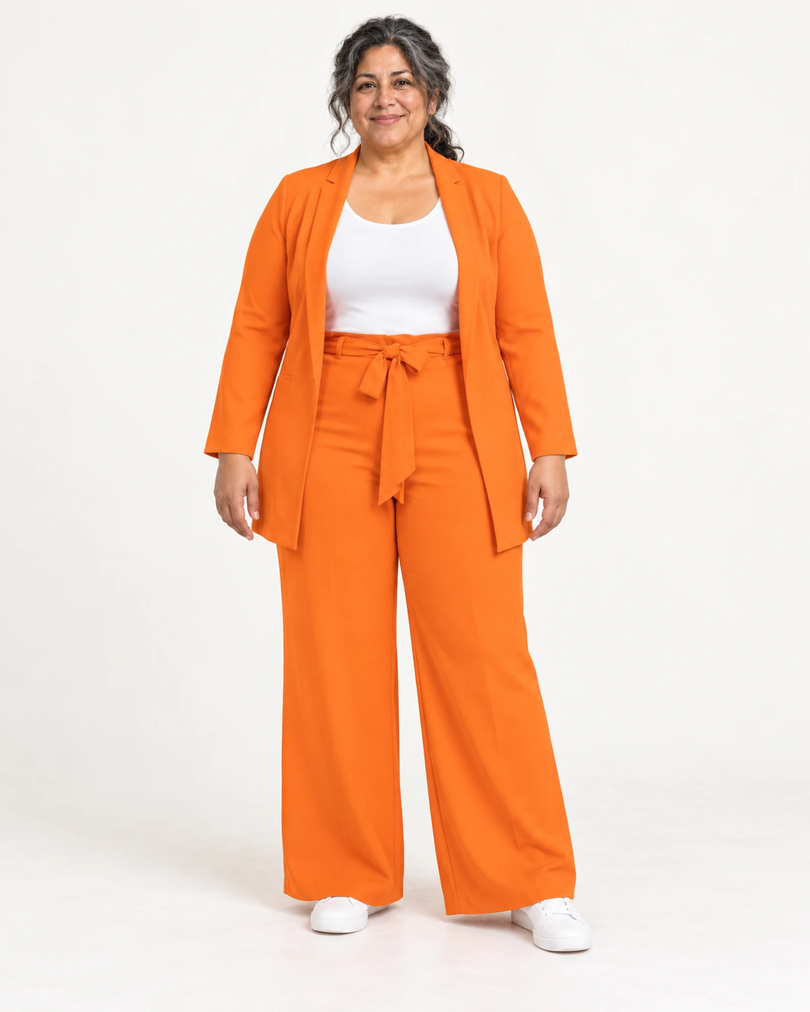 Longline Blazer & Tie-Waist Set, styling view, SKU 723852009640