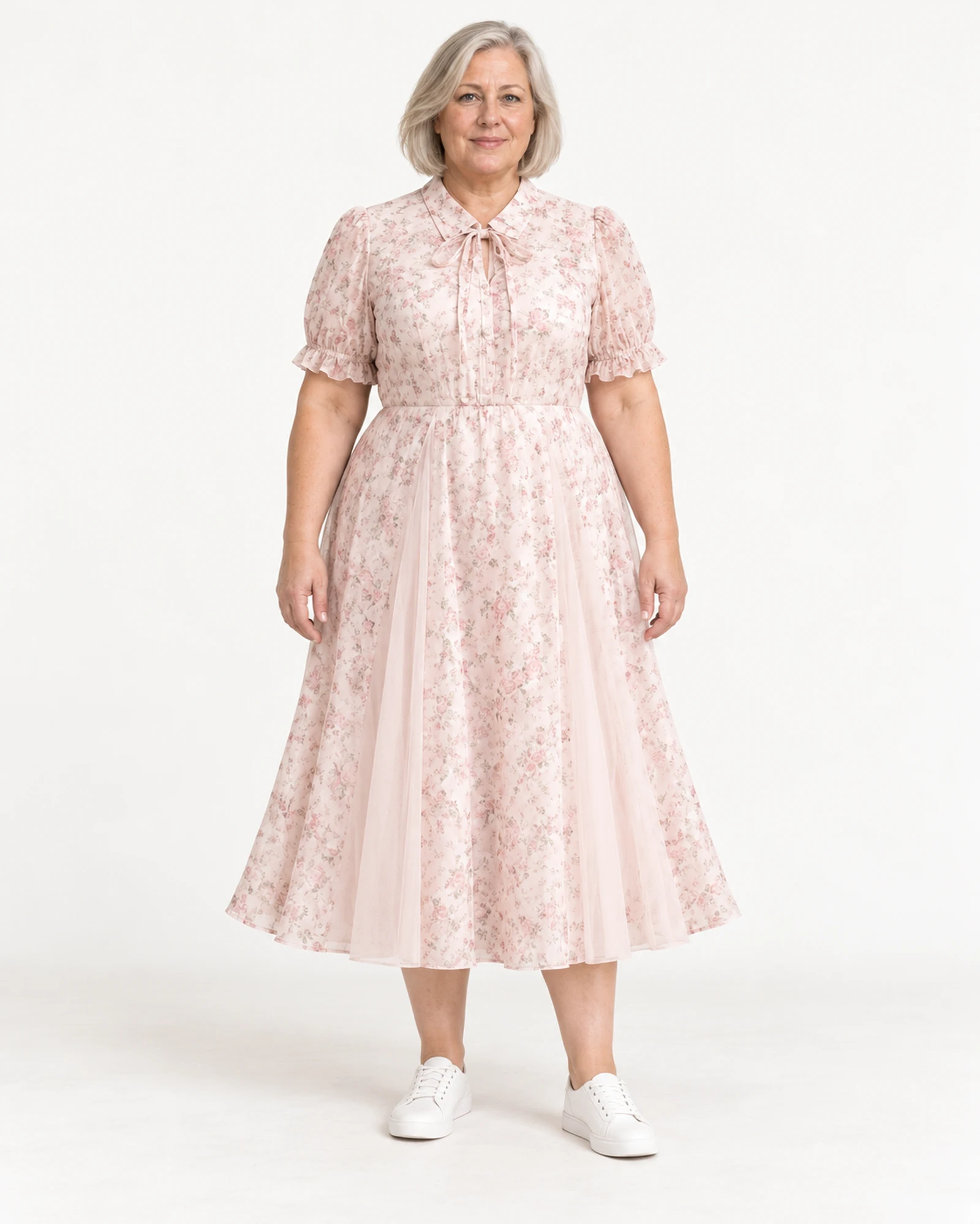 Collared Floral Dress, styling view, SKU 728291636580