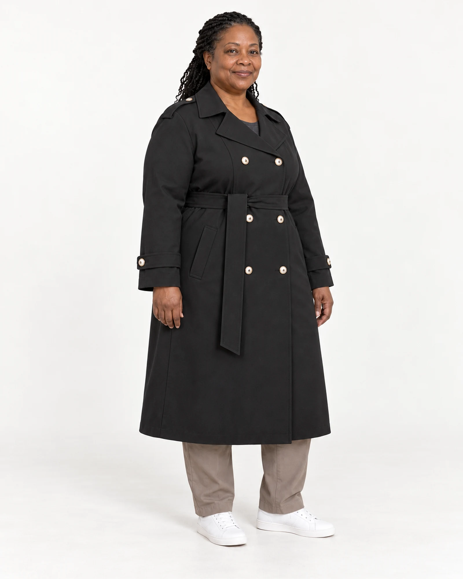 Belted Double-Breasted Coat, styling view, SKU 735765002104