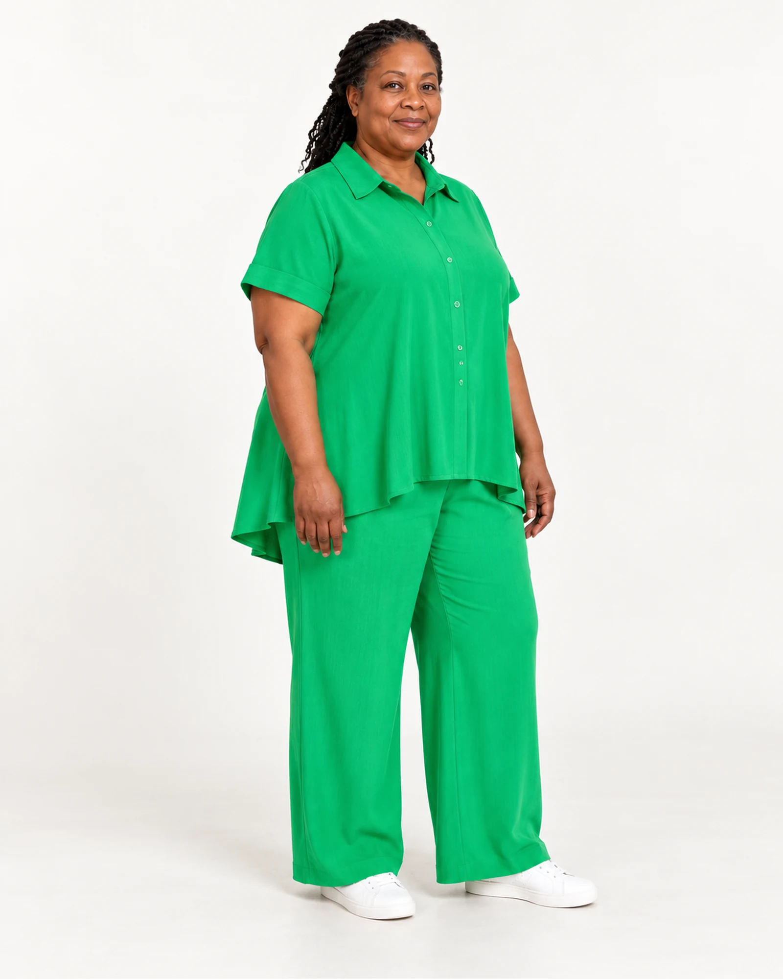 Short-Sleeve Shirt & Wide-Leg Set, styling view, SKU 777141801275