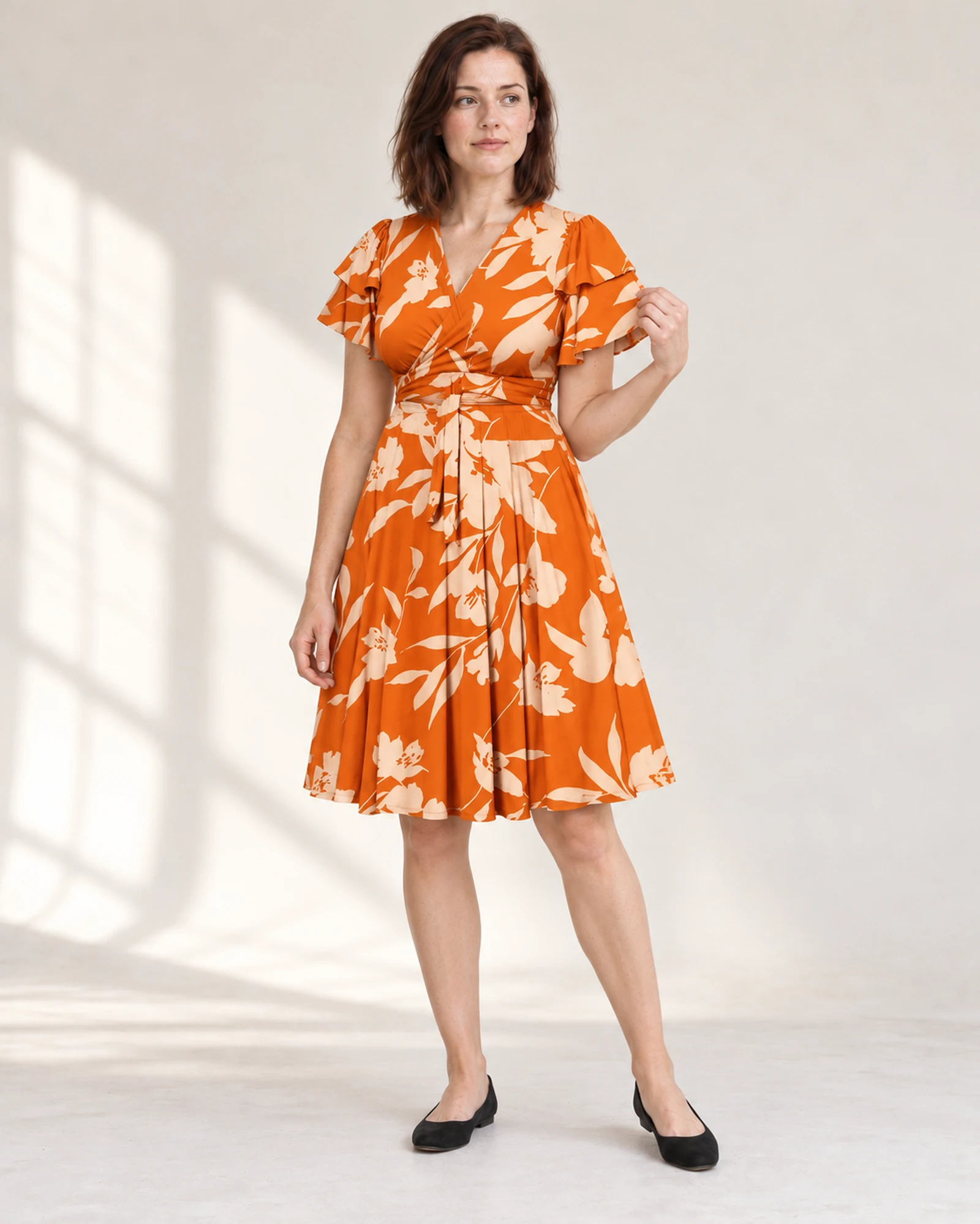 Floral Tie-Waist Skirt Set, styling view, SKU 861128927614
