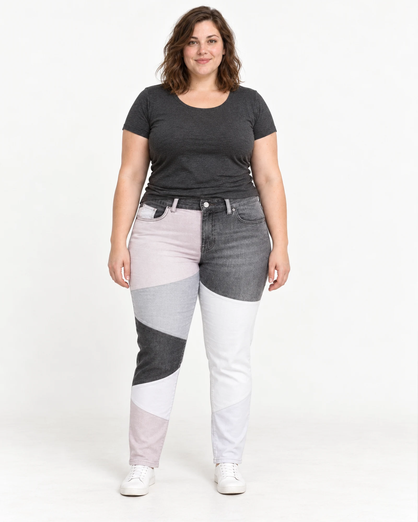 Colour-Block Slim Jeans, styling view, SKU 9079