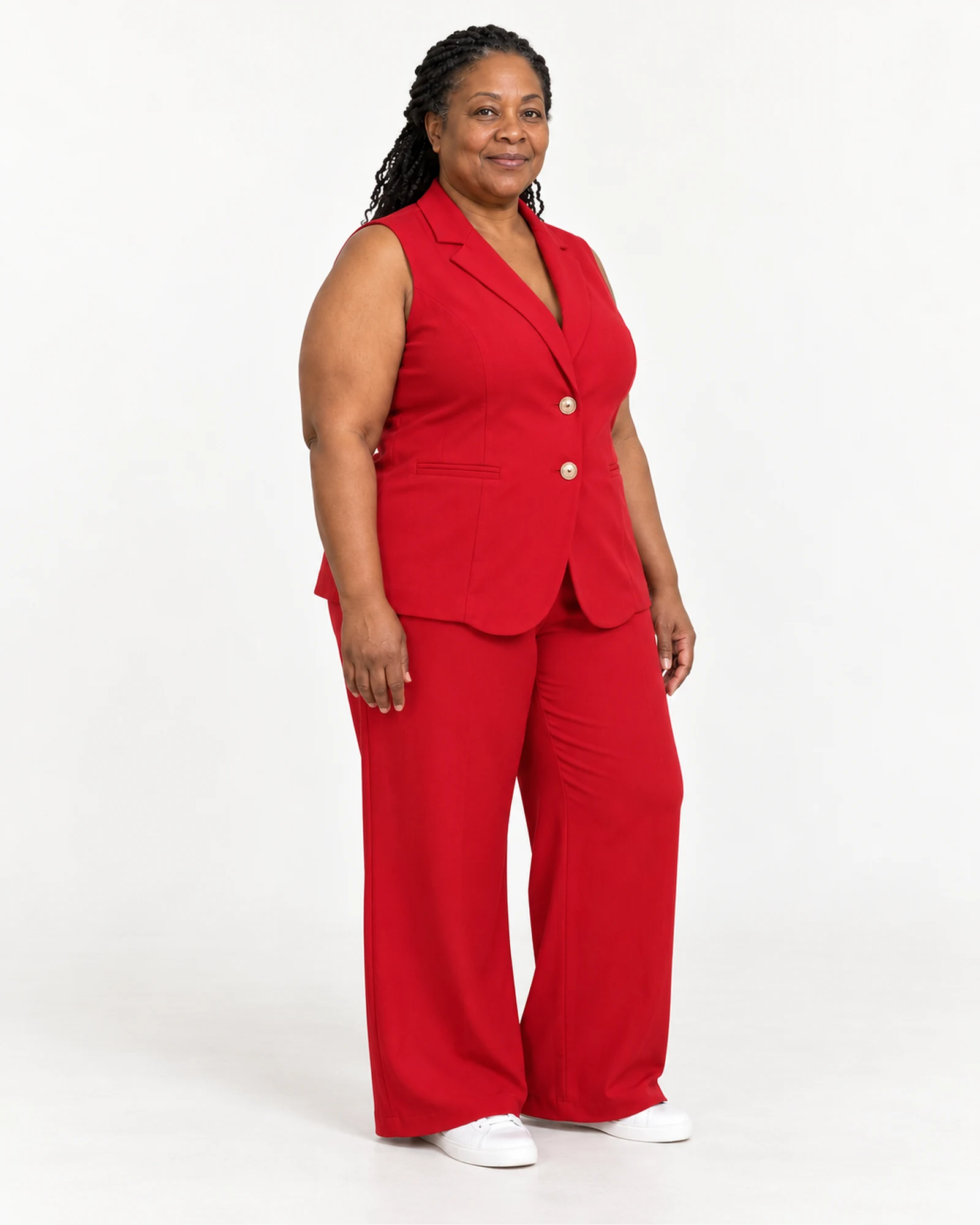 Tailored Waistcoat & Wide-Leg Set, styling view, SKU 980205836964