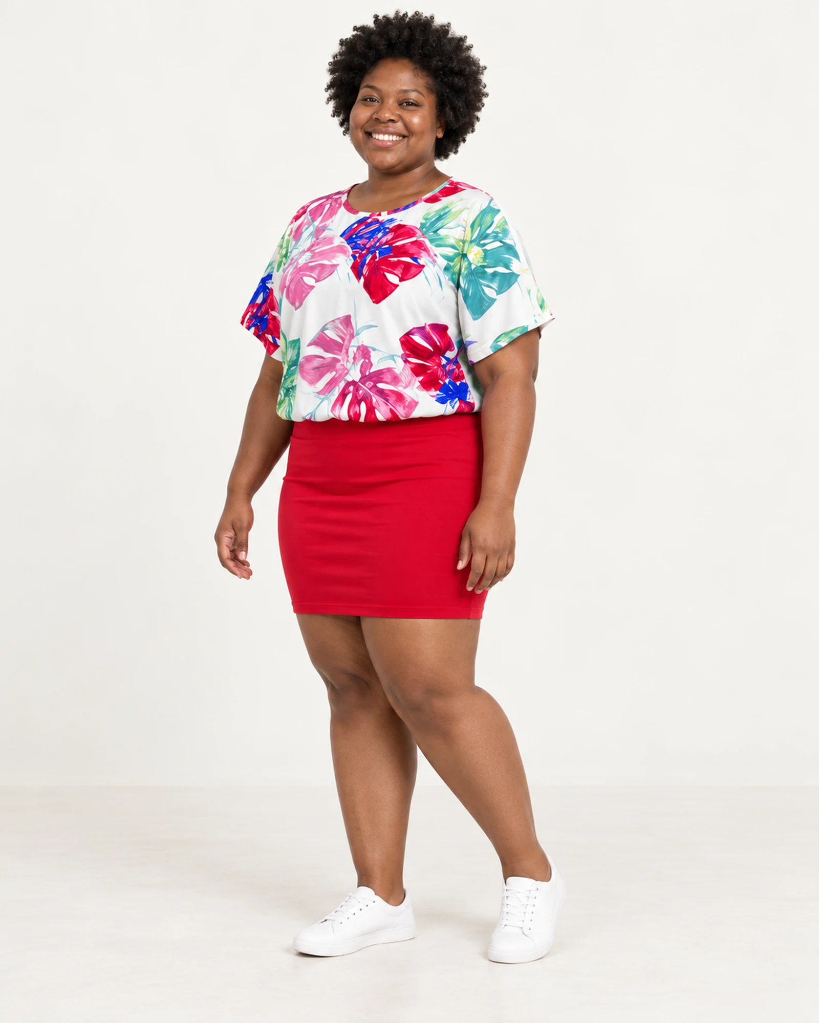 Floral Top & Short-Skirt Set, styling view, SKU N7081