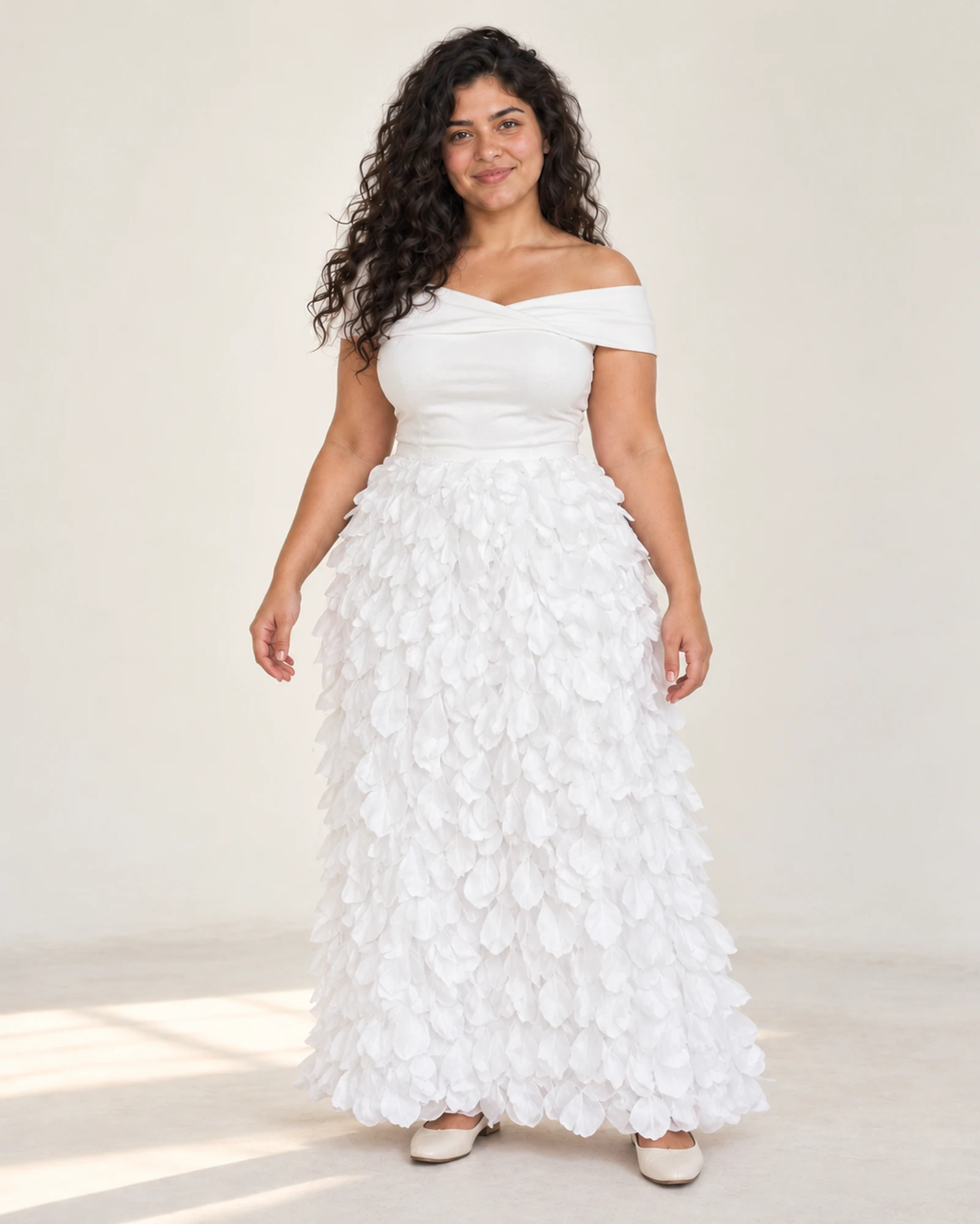 Off-Shoulder Textured Maxi Dress, styling view, SKU N8052