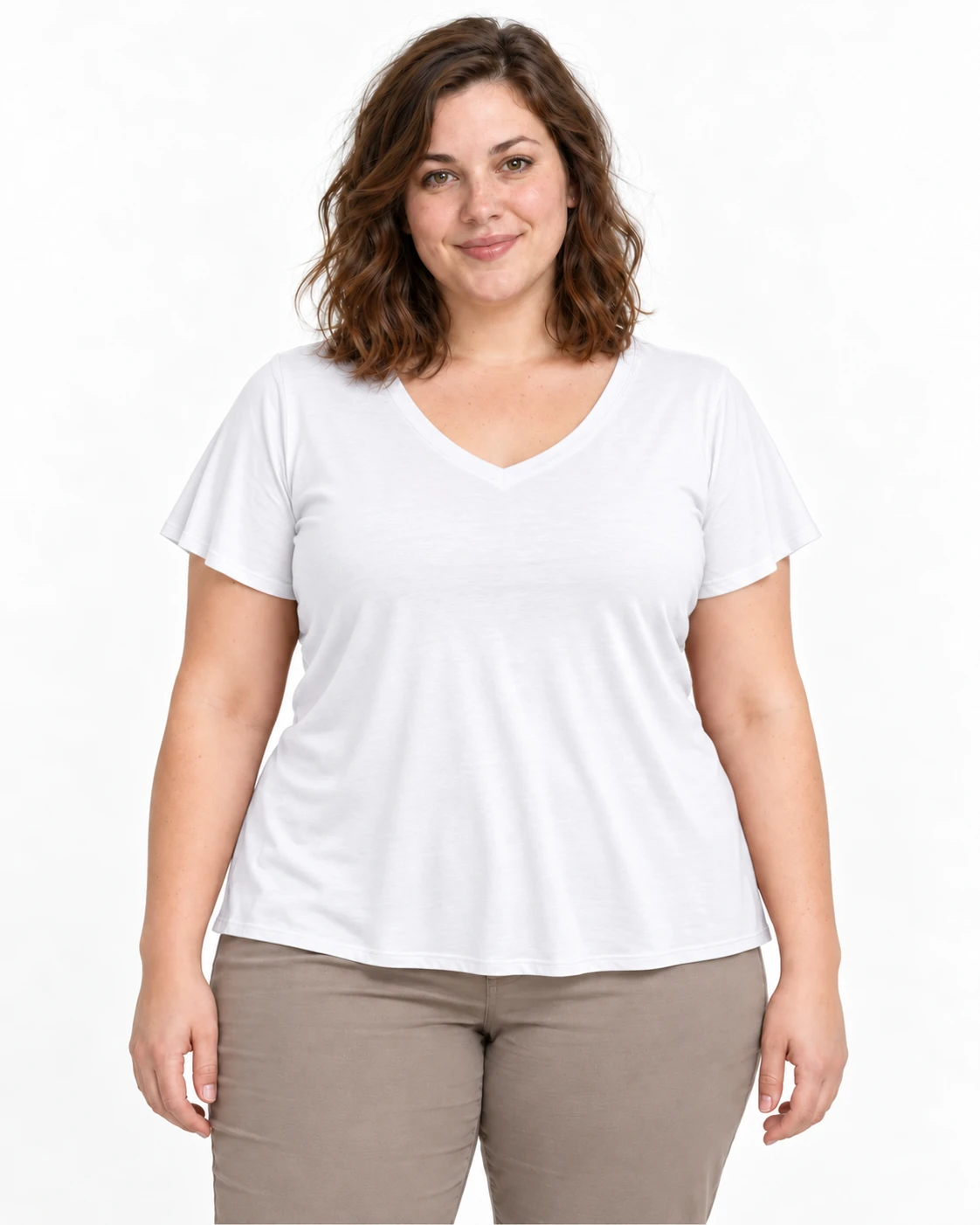 White garment, front styling view; SKU 772932291215